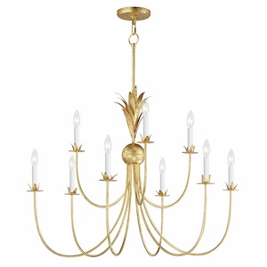 Greystone Orchards - 9 Light Chandelier-28 Inches Tall and 36 Inches Wide - 1319512