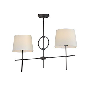 Horton Parc - 2 Light Linear Pendant-17.25 Inches Tall and 10 Inches Wide - 1390707