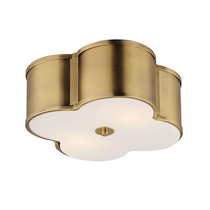 Barrington Link - 2 Light Flush Mount-6.25 Inches Tall and 14 Inches Wide - 1389132