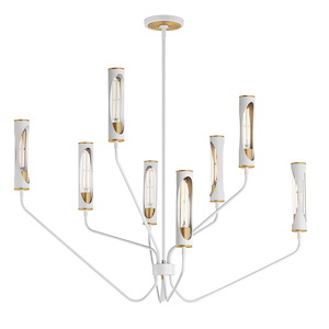Sutherlands Way - 48W 8 LED Chandelier-30.5 Inches Tall and 40 Inches Wide - 1389029