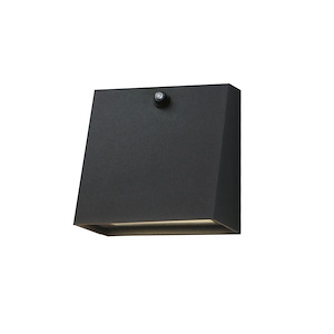 Seymour Covert - 15W 1 LED Outdoor Wall Mount with Photocell-5.5 Inch Tall and 5.5 Inch Wide - 1389307