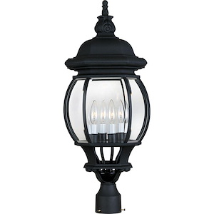 Kingsway Springs-4 Light Outdoor Pole/Post Mount in Early American style-10 Inches wide by 27 inches high - 1390995