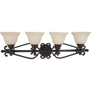 Furness Orchard 4 Light Early American Bath Vanity Approved for Damp Locations - 1391037