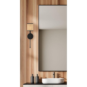 Malham Lea - 1 Light Wall Sconce In Bohemian Style-20 Inches Tall And 5 Inches Wide - 1233864
