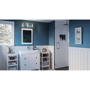 Welland Meadow - 3 Light Bathroom Light Fixture In Transitional Style-9 Inches Tall and 21.5 Inches Wide - 1246659