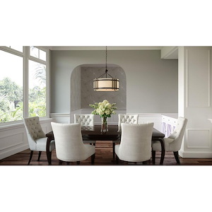 Ludlow Circle - 5 Light Linear Chandelier - 1246370