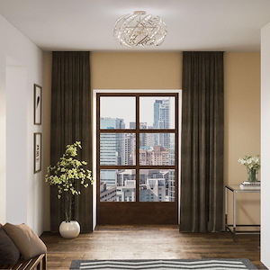 Richard Croft - Six Light Semi-Flush Mount - 1246539