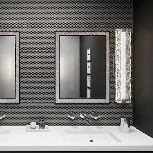 Adams Manor 1 Light Contemporary Vanity Light Approved for Damp Locations - 1245898