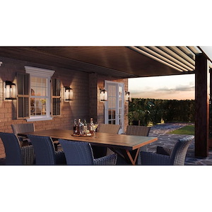 Castleton Park 19 Inch Outdoor Wall Lantern Transitional Steel Approved for Wet Locations - 1246033