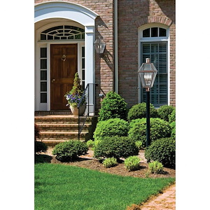 Tulliebelton Crescent 23.5 Inch Outdoor Wall Lantern Traditional Brass/Steel Approved for Wet Locations - 1245527