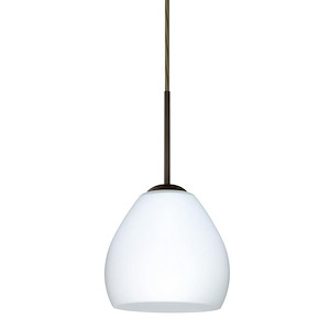 Bolla-One Light Cord Pendant with Flat Canopy-5.88 Inches Wide by 5.25 Inches High - 404018