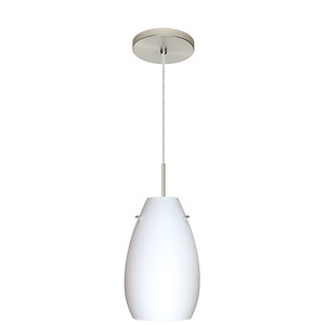 Pera 9-One Light Cord Pendant with Flat Canopy-6 Inches Wide by 9.5 Inches High - 404031