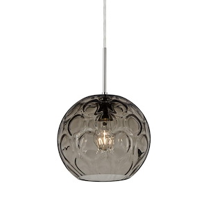 Bombay-One Light Cord Pendant with Flat Canopy-9.8 Inches Wide by 8.4 Inches High - 487877