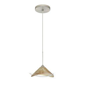 Hoppi-One Light Cord Pendant with Flat Canopy-5.5 Inches Wide by 2.75 Inches High - 404117