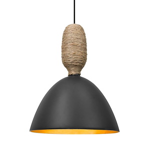 Creed - 9W 1 LED Fixed-Connect Pendant-120 Inches Maximum Drop and 8 Inches Wide - 1344793