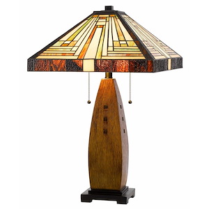 Tiffany - 2 Light Table Lamp-27 Inches Tall and 17 Inches Wide - 1329021
