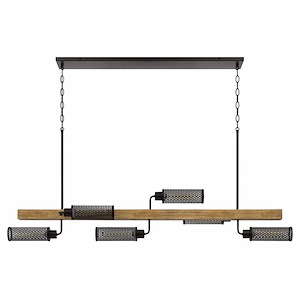 Lenox - 6 Light Island Pendant-31 Inches Tall and 56.5 Inches Wide - 1328994