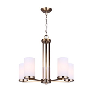 River - 5 Light Chandelier In Glam Style-20 Inches Tall and 24 Inches Wide - 1330634