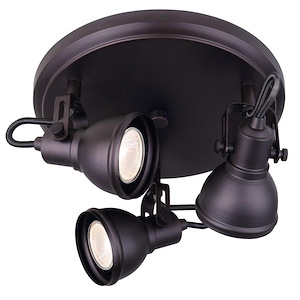 Polo - 3 Light Flush/Wall Mount-7 Inches Tall and 10.5 Inches Wide - 1330690
