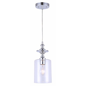York - 1 Light Pendant-60 Inches Tall and 5.5 Inches Wide - 1330923