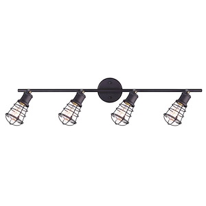 Loft - 4 Light Flush/Wall Mount-10 Inches Tall and 33.25 Inches Wide - 1331058