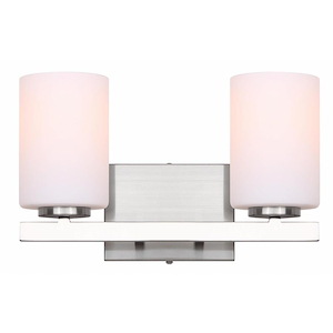 JAE - 2 Light Bath Vanity-8 Inches Tall and 13.5 Inches Wide - 1267189