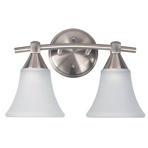 Grace - 2 Light Bath Vanity-9 Inches Tall and 7.5 Inches Wide - 1331128