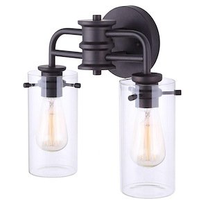 Albany - 2 Light Bath Vanity-13.25 Inches Tall and 6.5 Inches Wide - 1331170