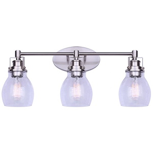 Carson - 3 Light Bath Vanity-10.25 Inches Tall and 7.25 Inches Wide - 1331179