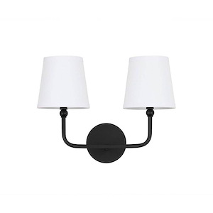 Dawson - 2 Light Transitional Bath Vanity Approved for Damp Locations - in Transitional style - 16 high by 12 wide - 724434