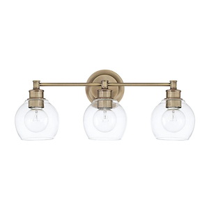 Mid-Century - 3 Light Transitional Bath Vanity Approved for Damp Locations - in Transitional style - 23.5 high by 9.75 wide - 616003