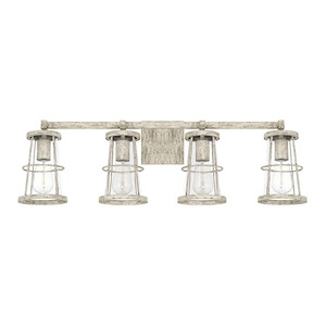Beaufort - 4 Light Transitional Bath Vanity Approved for Damp Locations - in Transitional style - 31 high by 10 wide - 724411