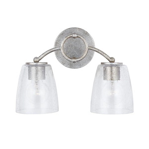 Oran - 2 Light Transitional Bath Vanity Approved for Damp Locations - in Transitional style - 15 high by 10.75 wide - 1221432