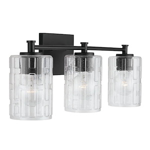 3 Light Transitional Bath Vanity Approved for Damp Locations - in Transitional style - 23 high by 9 wide - 1001287
