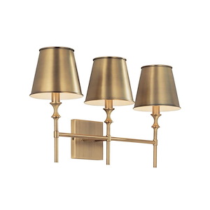 Whitney - 3 Light Bath Vanity In Mid-Century Modern Style-13.25 Inches Tall and 24 Inches Wide - 1287548