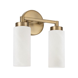 Alyssa - 2 Light Bath Vanity In Minimalistic Style-11.5 Inches Tall and 11.25 Inches Wide - 1326630