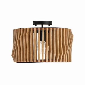 Archer - 1 Light Semi-Flush Mount In Bohemian Style-10.75 Inches Tall and 16 Inches Wide - 1287555