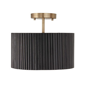 Donovan - 1 Light Semi-Flush Mount-11.75 Inches Tall and 12.5 Inches Wide - 1326829