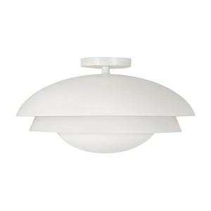 Jensen - 1 Light Semi-Flush Mount-9.25 Inch Tall and 17.75 Inch Wide - 1394653