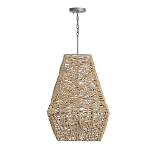 27 Inch 4 Light Pendant - in Urban/Industrial style - 19 high by 27 wide - 1221967