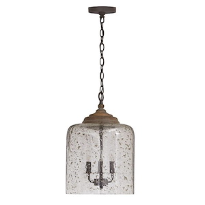 19 Inch 3 Light Pendant - in Urban/Industrial style - 12.5 high by 19 wide - 1221498