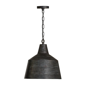 15.5 Inch 1 Light Pendant - in Urban/Industrial style - 15.5 high by 17 wide - 1221624