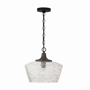 Clive - 1 Light Pendant In Farmhouse Style-12.5 Inches Tall and 14 Inches Wide - 1287829