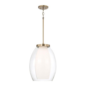 Joss - 1 Light Pendant-18 Inch Tall and 13 Inch Wide - 1365259