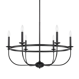 Rylann Chandelier 6 Light Matte Black - 724623