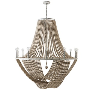 Kayla - Chandelier 12 Light Mystic Sand - in Transitional style - 42 high by 50 wide - 724579