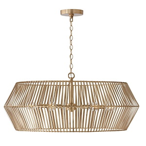 Kaiya - 6 Light Chandelier In Modern Style-12.75 Inches Tall and 31 Inches Wide - 1326830