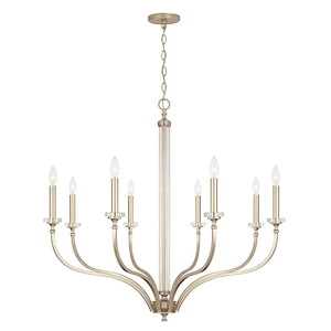 Breigh - 8 Light Chandelier In Transitional Style-35 Inches Tall and 38 Inches Wide - 1117028