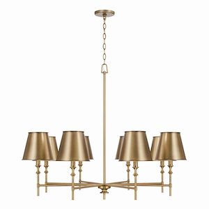 Whitney - 8 Light Chandelier In Mid-Century Modern Style-33 Inches Tall and 41 Inches Wide - 1287881