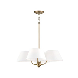 Welsley - 4 Light Chandelier In Minimalist Style-21 Inches Tall and 25.5 Inches Wide - 1300597